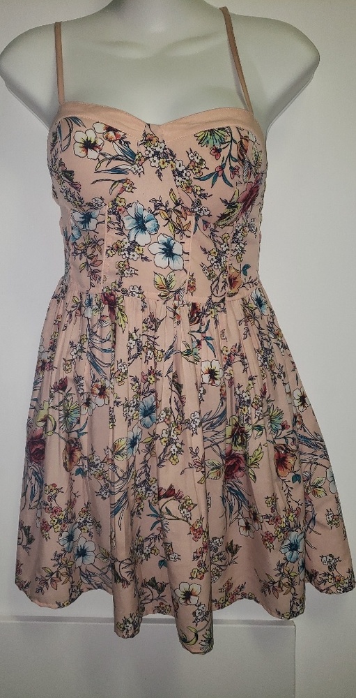 Beautiful floral spaghetti strap dress